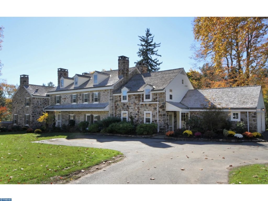 Typical Villanova, PA house on Philadelphia's Main Line