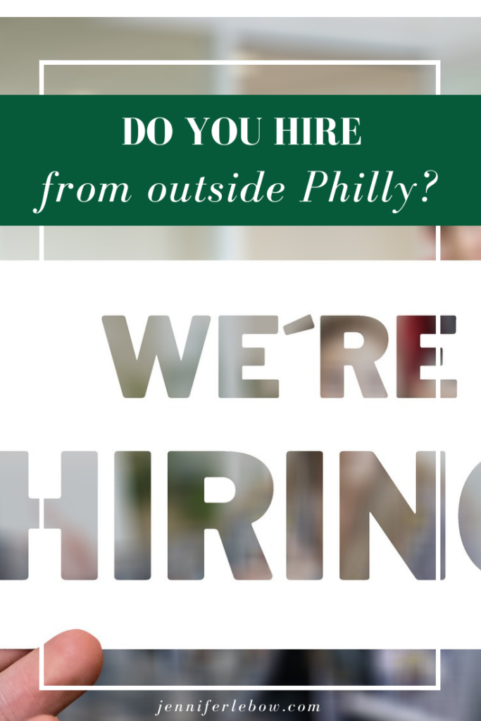 recruiting to Philadelphia