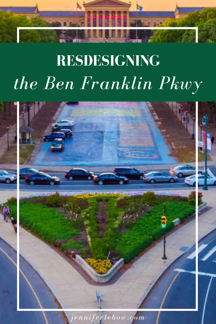 Plan for the Ben Franklin Parkway redesign