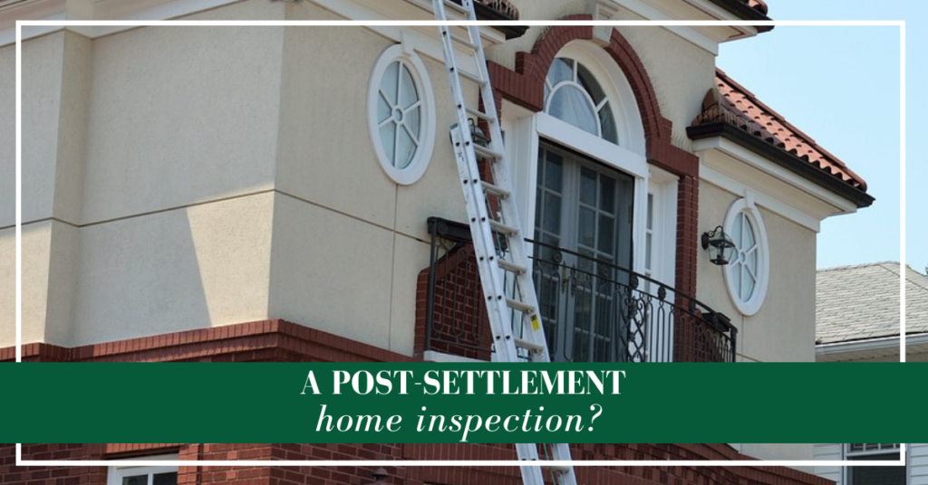 POST-settlement home inspection